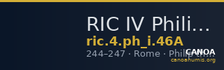 RIC IV Philip I 46A — CANOA
