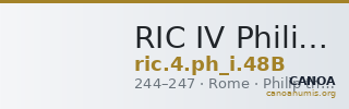 RIC IV Philip I 48B — CANOA