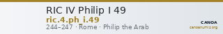 RIC IV Philip I 49 — CANOA
