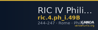 RIC IV Philip I 49B — CANOA