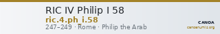 RIC IV Philip I 58 — CANOA