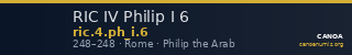 RIC IV Philip I 6 — CANOA