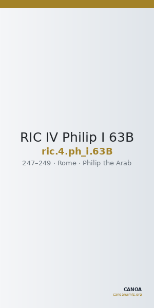 RIC IV Philip I 63B — CANOA