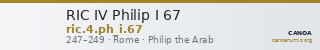 RIC IV Philip I 67 — CANOA