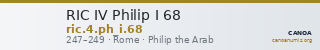 RIC IV Philip I 68 — CANOA