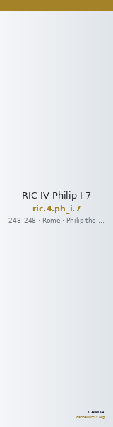 RIC IV Philip I 7 — CANOA
