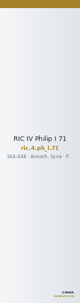 RIC IV Philip I 71 — CANOA