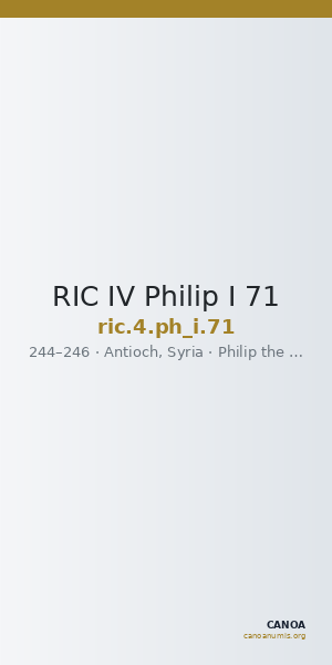 RIC IV Philip I 71 — CANOA
