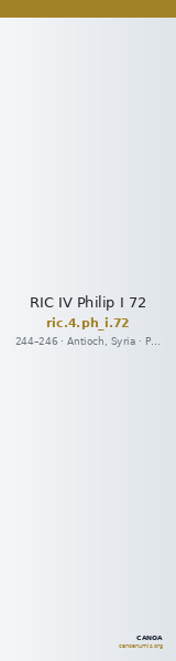RIC IV Philip I 72 — CANOA