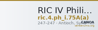 RIC IV Philip I 75A(a) — CANOA