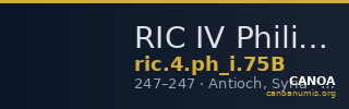 RIC IV Philip I 75B — CANOA