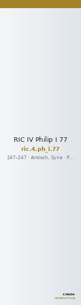 RIC IV Philip I 77 — CANOA