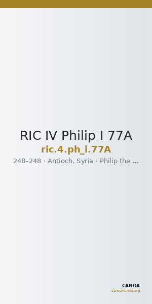 RIC IV Philip I 77A — CANOA