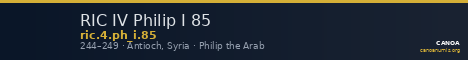 RIC IV Philip I 85 — CANOA