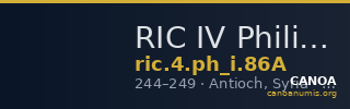 RIC IV Philip I 86A — CANOA