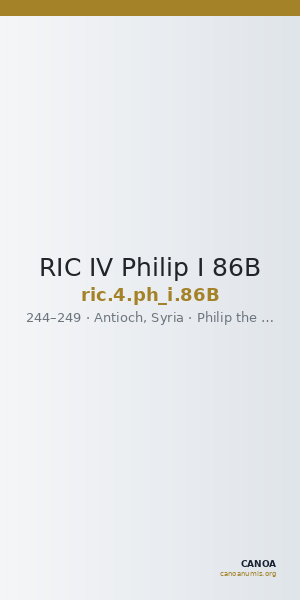 RIC IV Philip I 86B — CANOA