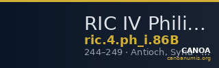 RIC IV Philip I 86B — CANOA