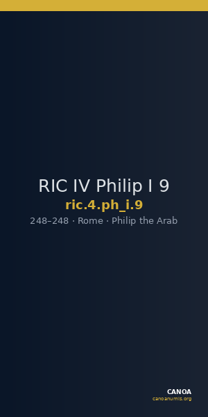 RIC IV Philip I 9 — CANOA