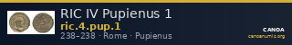 RIC IV Pupienus 1 — CANOA