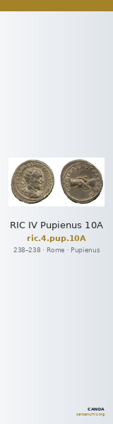 RIC IV Pupienus 10A — CANOA
