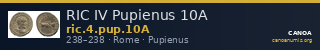RIC IV Pupienus 10A — CANOA