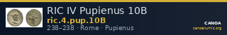 RIC IV Pupienus 10B — CANOA