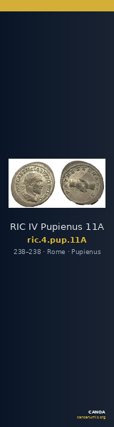 RIC IV Pupienus 11A — CANOA
