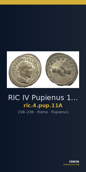 RIC IV Pupienus 11A — CANOA