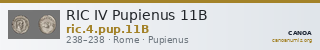 RIC IV Pupienus 11B — CANOA