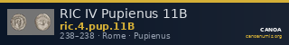 RIC IV Pupienus 11B — CANOA