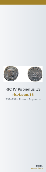 RIC IV Pupienus 13 — CANOA