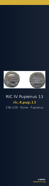 RIC IV Pupienus 13 — CANOA