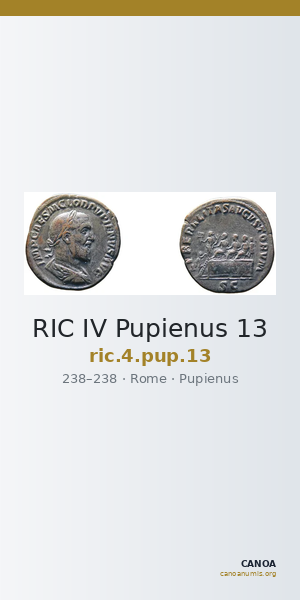 RIC IV Pupienus 13 — CANOA