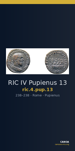 RIC IV Pupienus 13 — CANOA