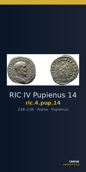 RIC IV Pupienus 14 — CANOA