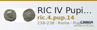 RIC IV Pupienus 14 — CANOA