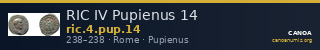 RIC IV Pupienus 14 — CANOA