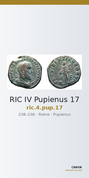 RIC IV Pupienus 17 — CANOA