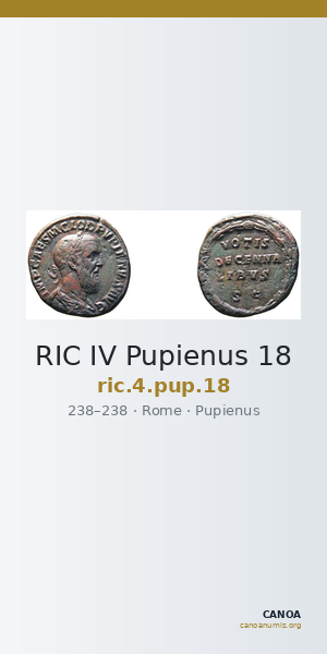 RIC IV Pupienus 18 — CANOA