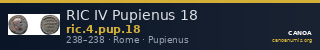 RIC IV Pupienus 18 — CANOA