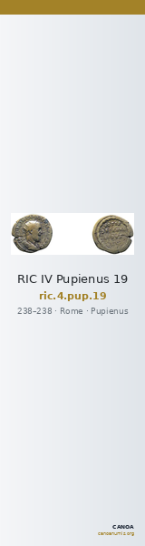 RIC IV Pupienus 19 — CANOA