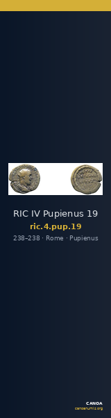 RIC IV Pupienus 19 — CANOA