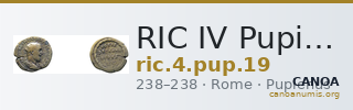 RIC IV Pupienus 19 — CANOA