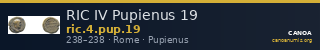 RIC IV Pupienus 19 — CANOA