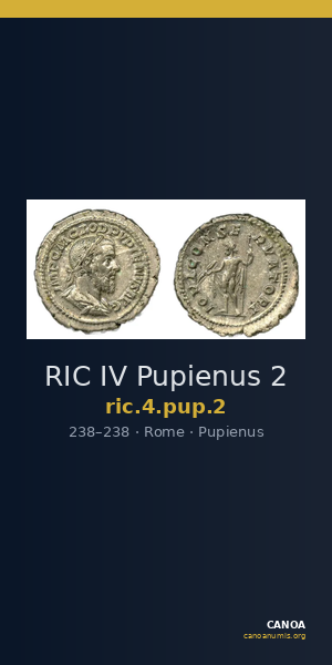 RIC IV Pupienus 2 — CANOA