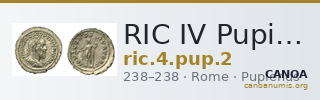 RIC IV Pupienus 2 — CANOA