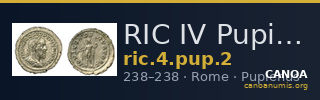 RIC IV Pupienus 2 — CANOA