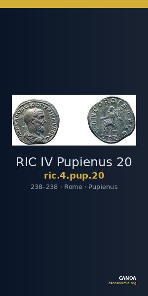 RIC IV Pupienus 20 — CANOA