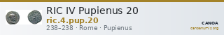 RIC IV Pupienus 20 — CANOA