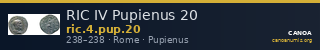 RIC IV Pupienus 20 — CANOA